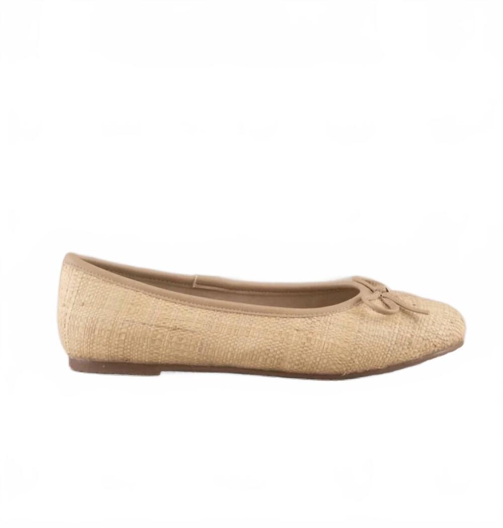 NEW OASIS SOCIETY women's erika flat shoes in wheat